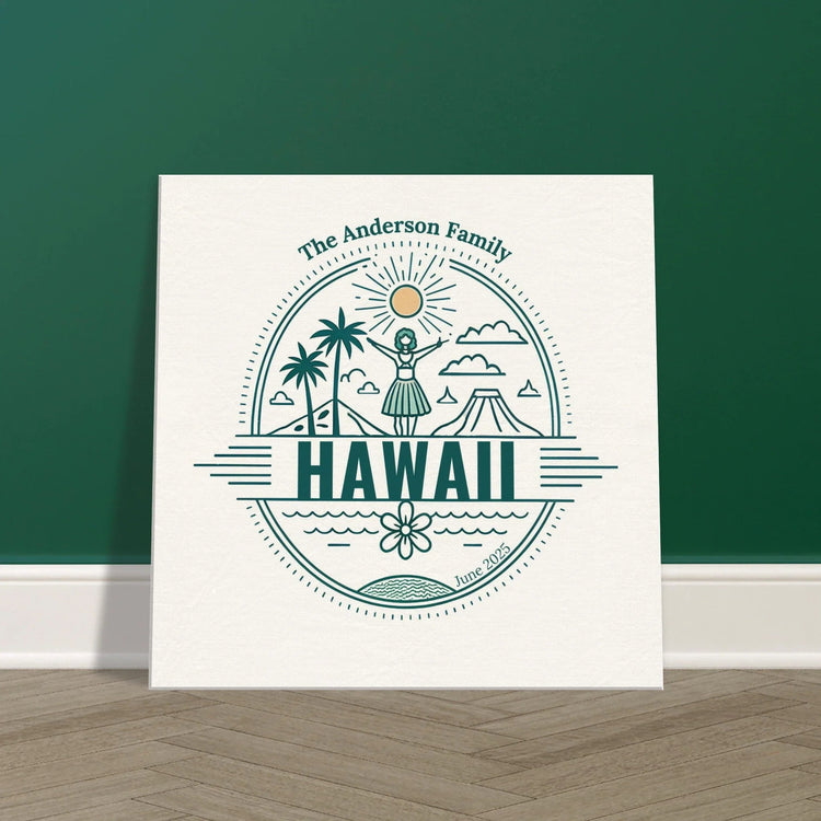 Personalized Travel Destination Canvas Wall Art - Out of Office Outfitters