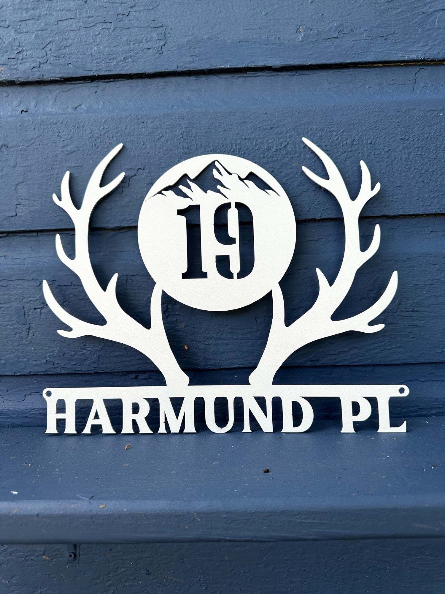 Wall Mounted Custom Metal Address Signs - Out of Office Outfitters