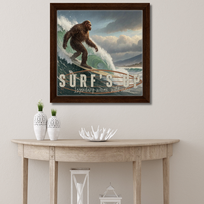 Sasquatch Surf's Up Wall art