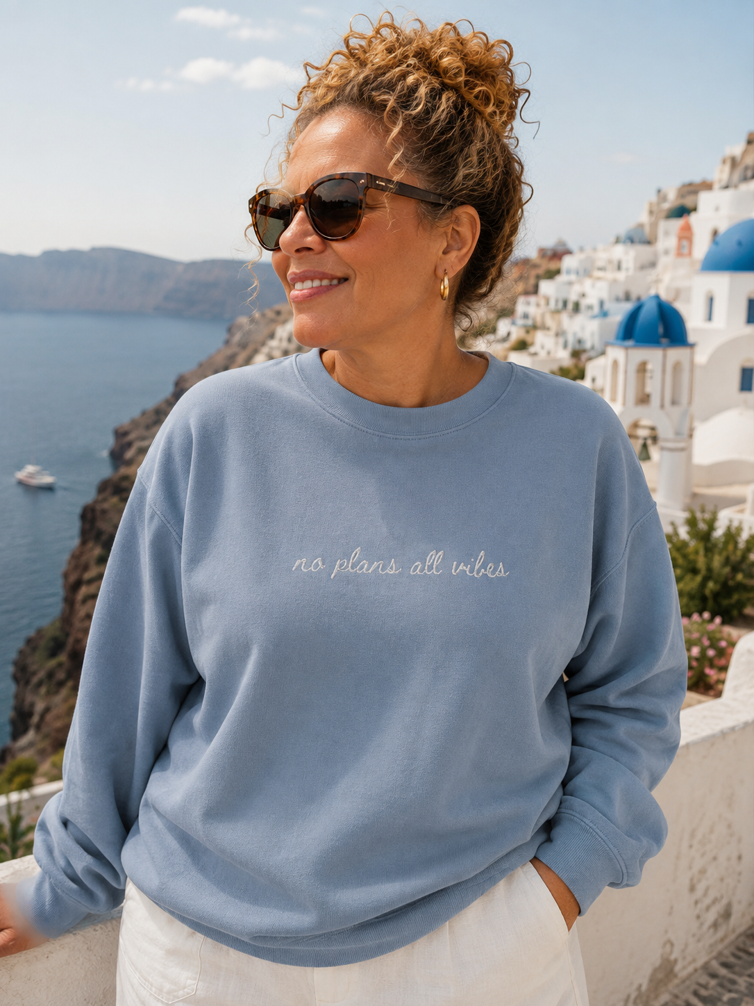 "No Plans All Vibes" Travel Truths Sweatshirt