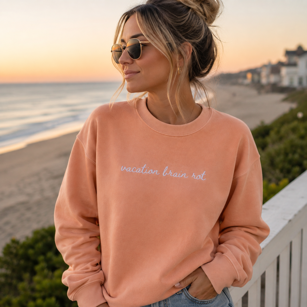 "Vacation Brain Rot" Travel Truths Sweatshirt