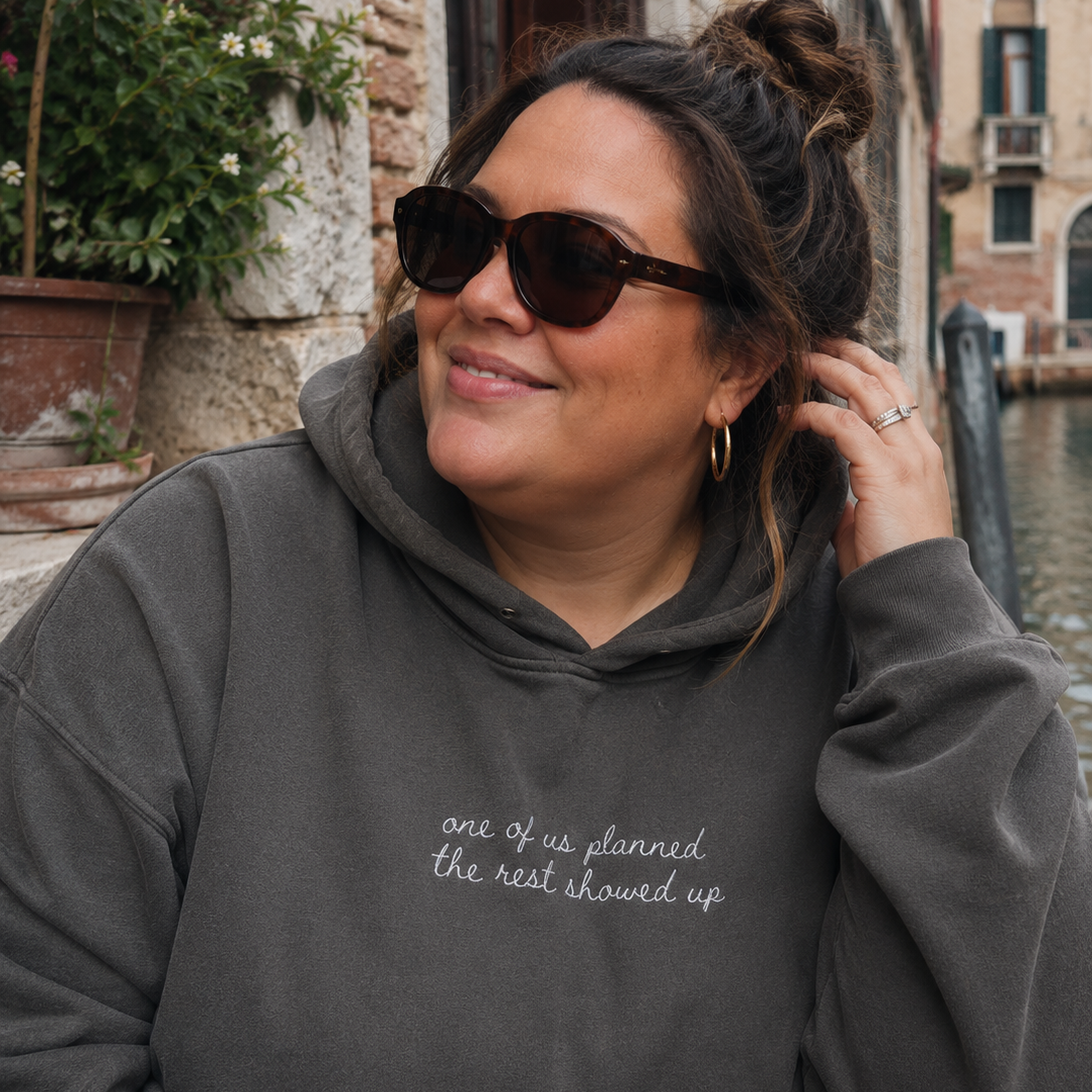 "One of Us Planned The Rest Showed Up" Personalized Travel Truths Hoodie
