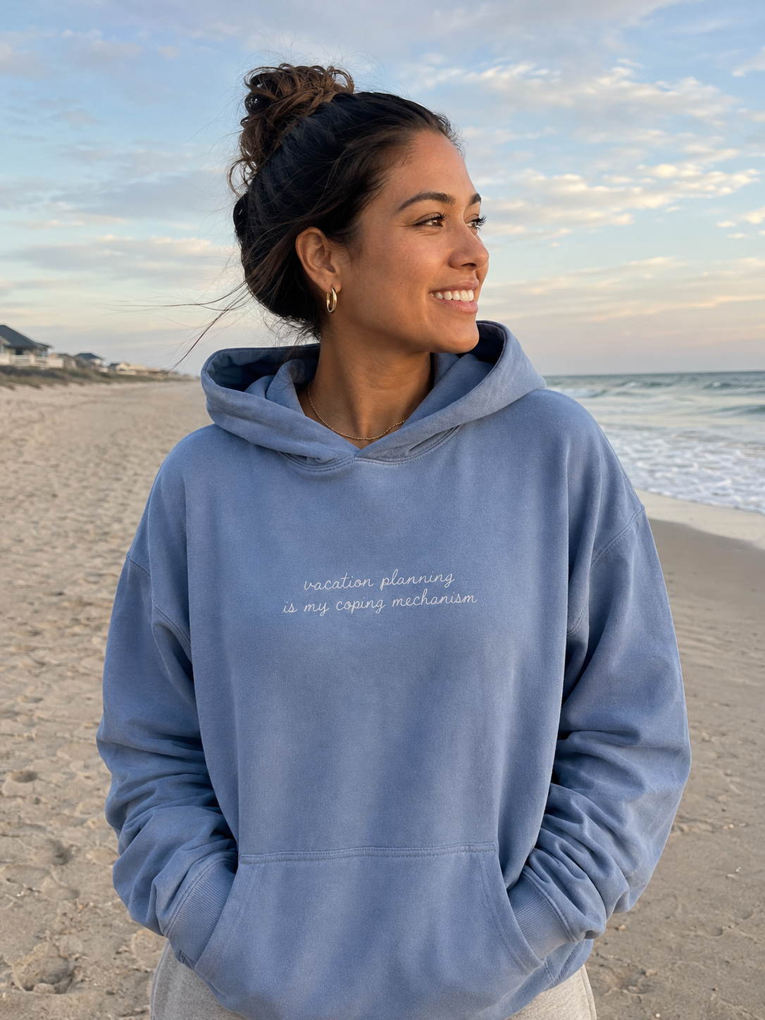 "Vacation Planning is my Coping Mechanism" Personalized Travel Truths Hoodie