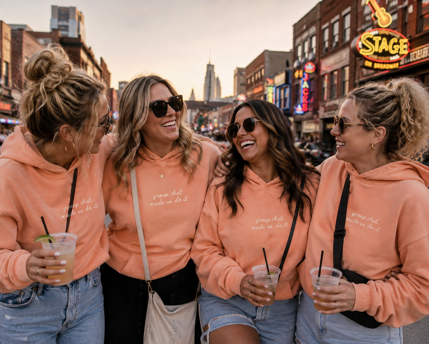 "Group Chat Made Us Do It" Personalized Travel Truth Hoodie
