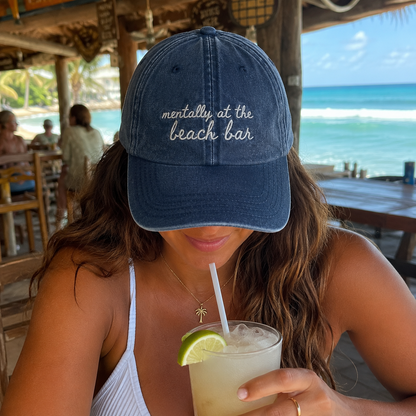 Mentally at the Beach Bar - Travel Truths Hat