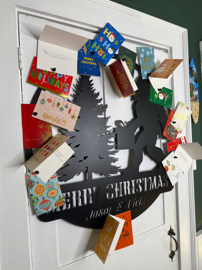 Sasquatch Santa Christmas Card Display