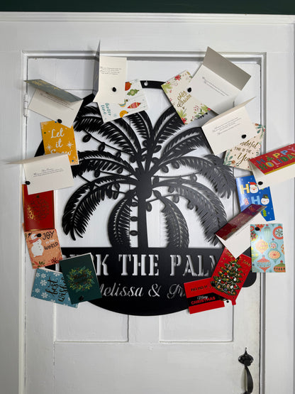 Deck The Palms Christmas Card Display
