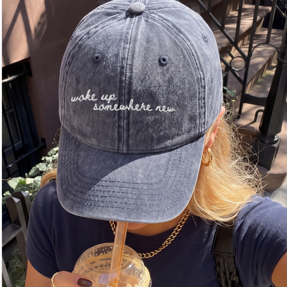 Woke Up Somewhere New - Crew Only Travel Truths Hat