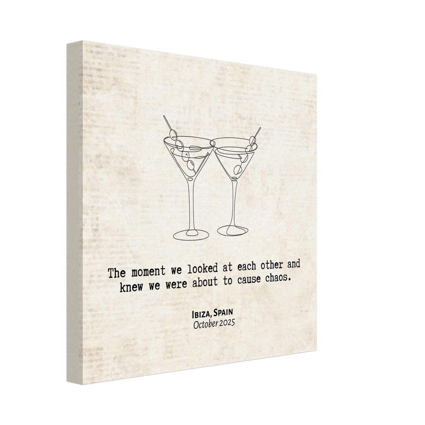 "About to Cause Chaos" - Personalized Travel Micro Memory Canvas - Out of Office Outfitters - 