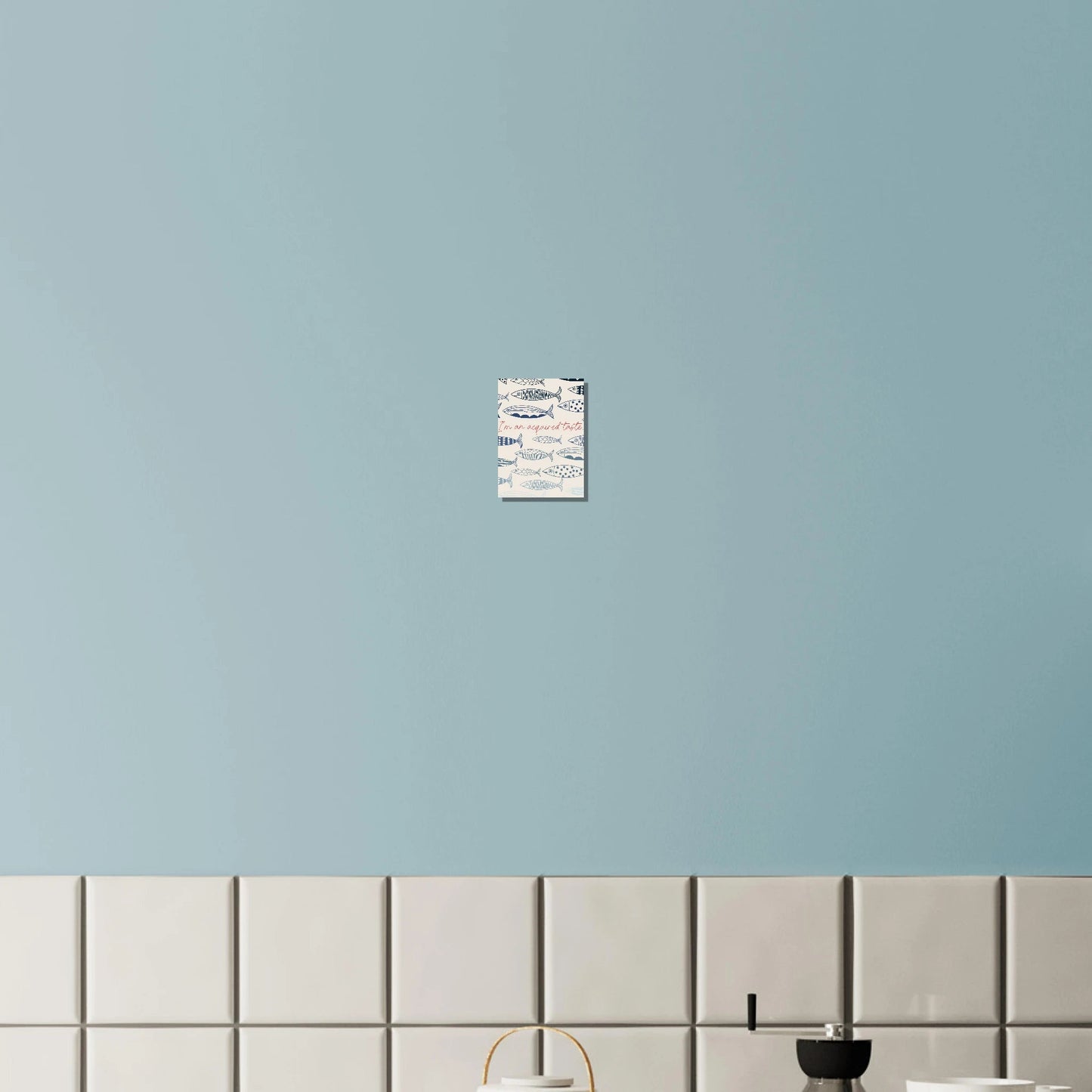 Acquired Taste Coastal Chic Sardines Wall Art - Out of Office Outfitters - Print Material