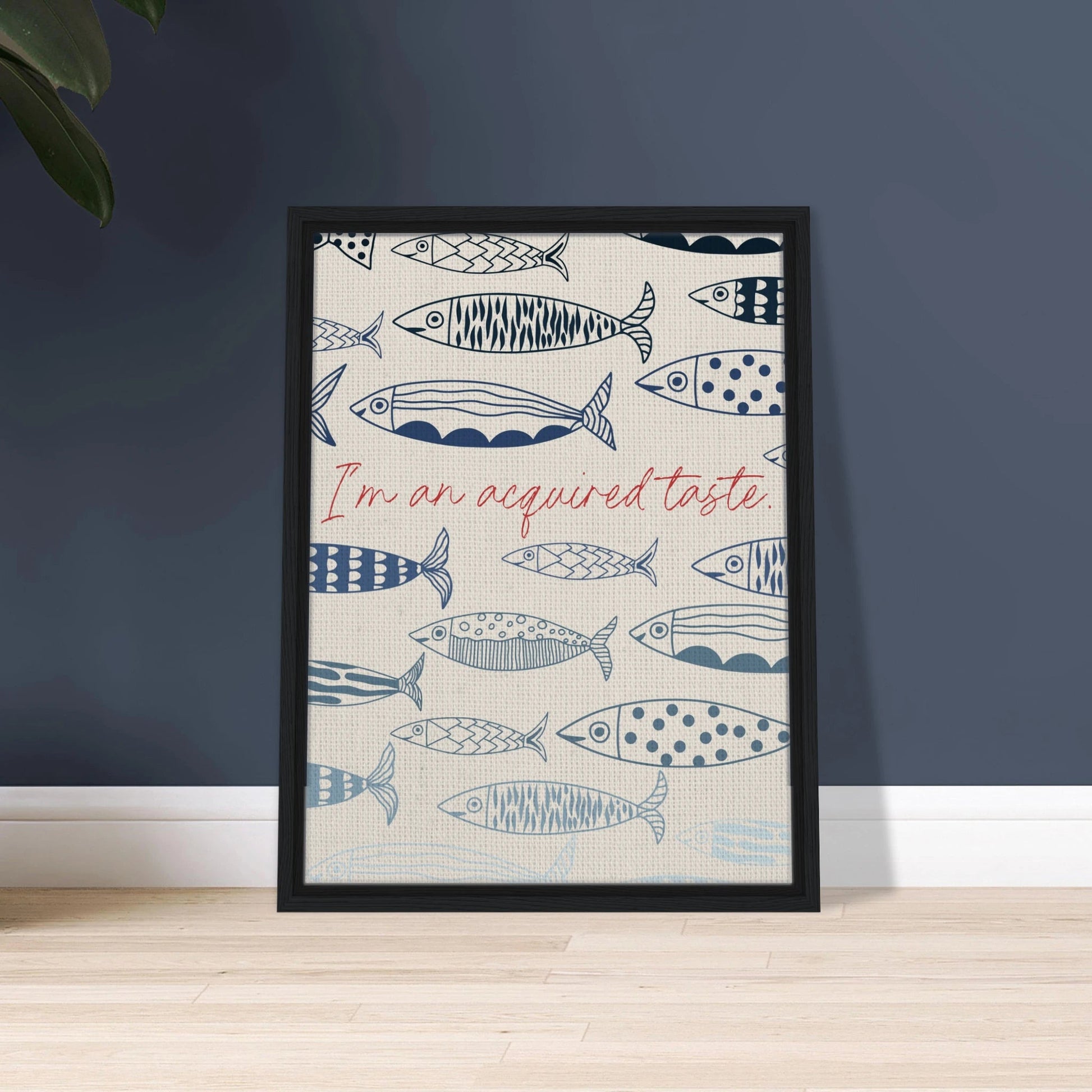 Acquired Taste Coastal Chic Sardines Wall Art - Out of Office Outfitters - Print Material