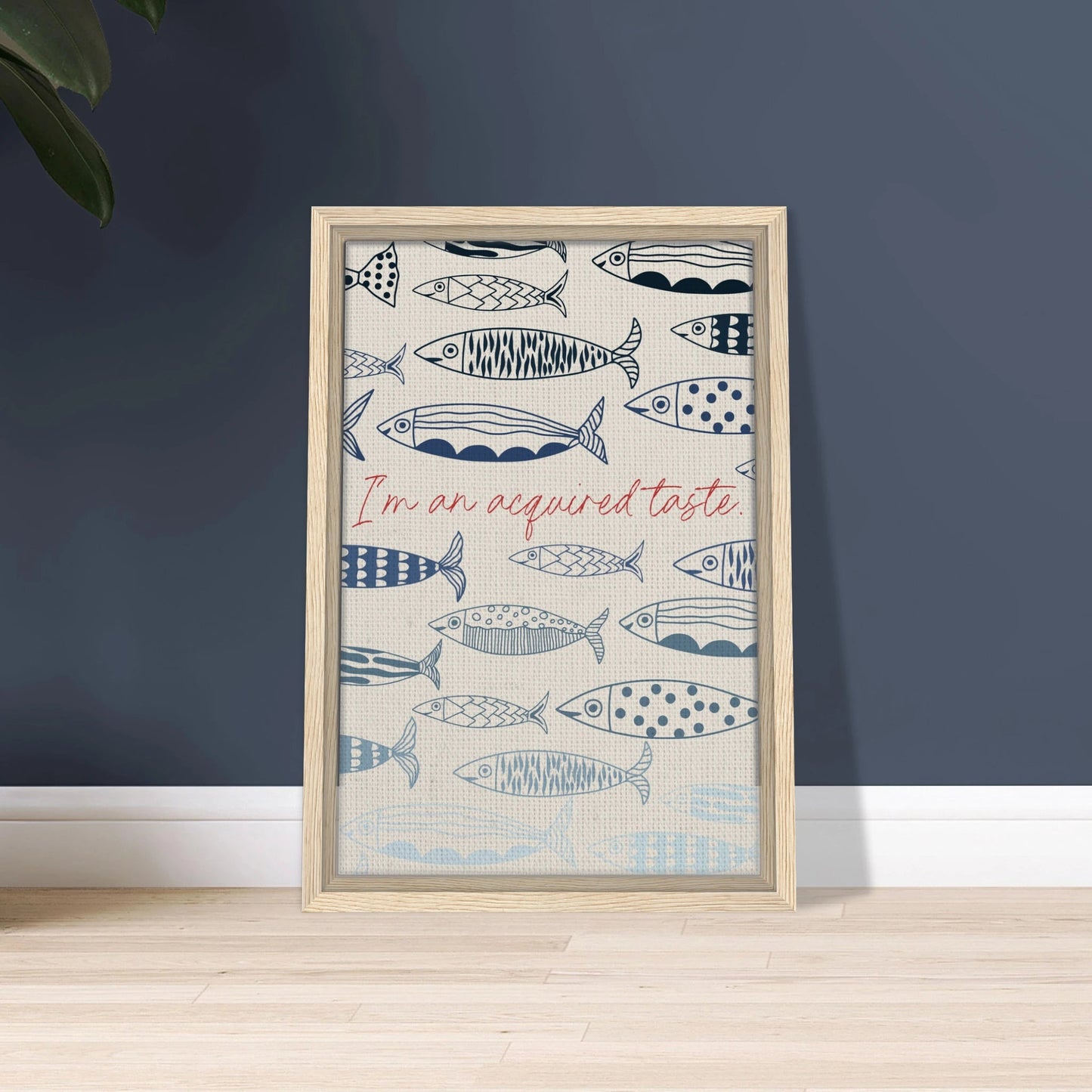 Acquired Taste Coastal Chic Sardines Wall Art - Out of Office Outfitters - Print Material
