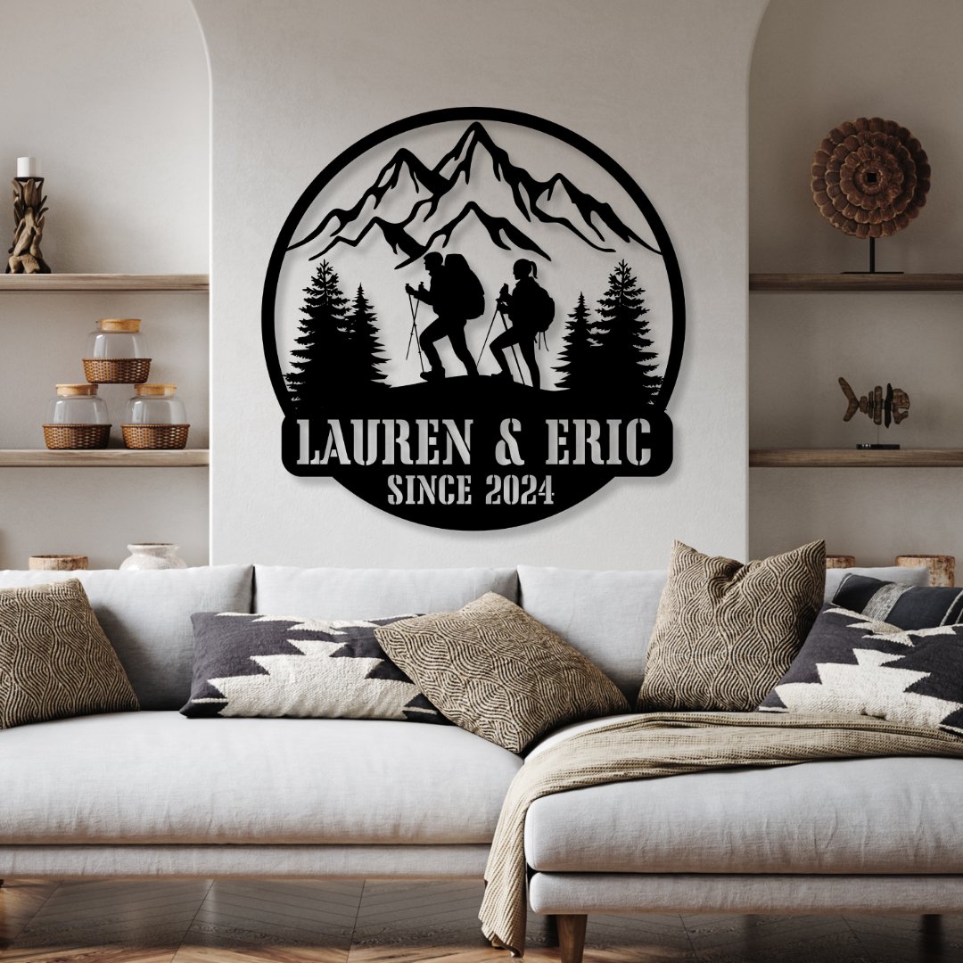 Adventures Together Metal Sign (Personalize Me!) - Out of Office Outfitters - Die - Cut Sign