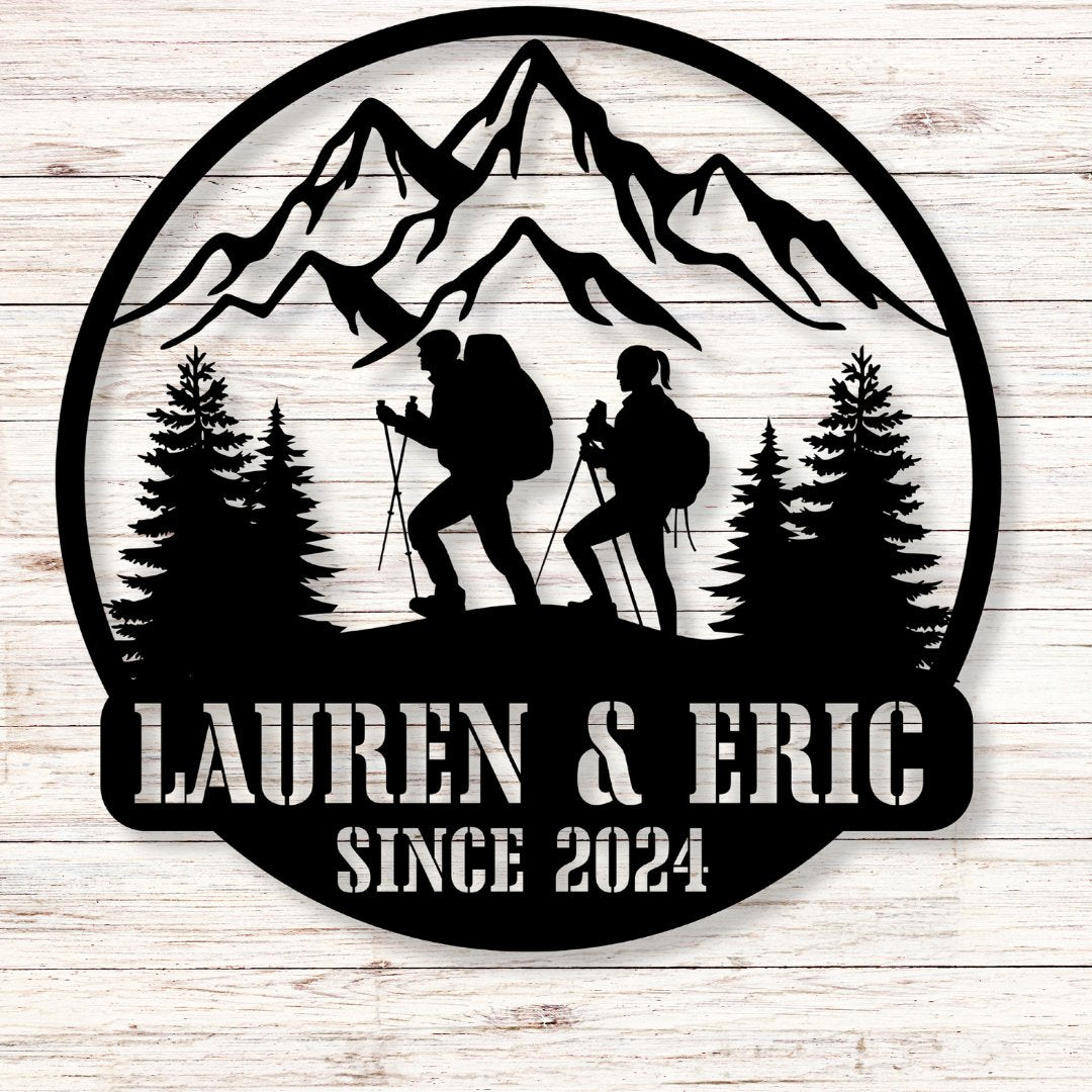 Adventures Together Metal Sign (Personalize Me!) - Out of Office Outfitters - Die - Cut Sign