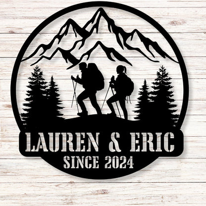 Adventures Together Metal Sign (Personalize Me!) - Out of Office Outfitters - Die - Cut Sign