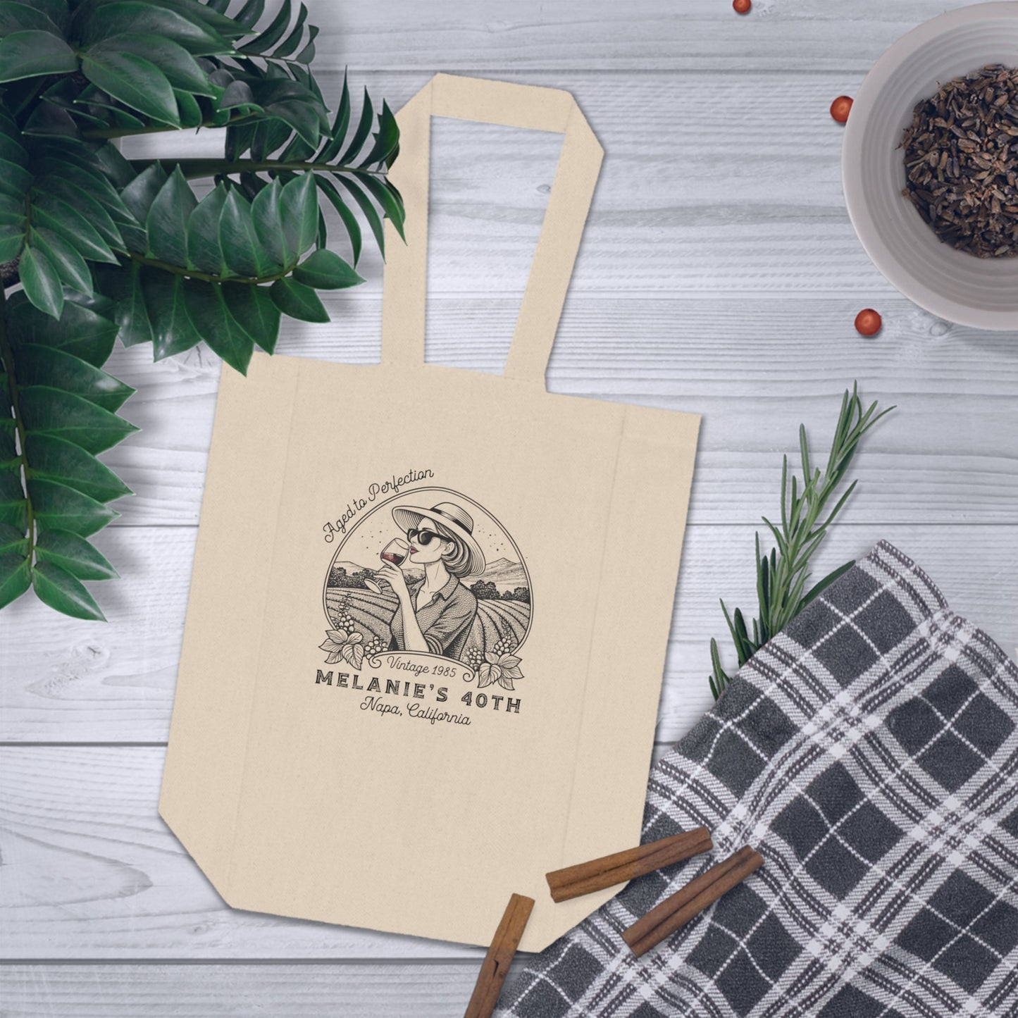 Aged to Perfection Birthday Wine Tote - Out of Office Outfitters - Accessories