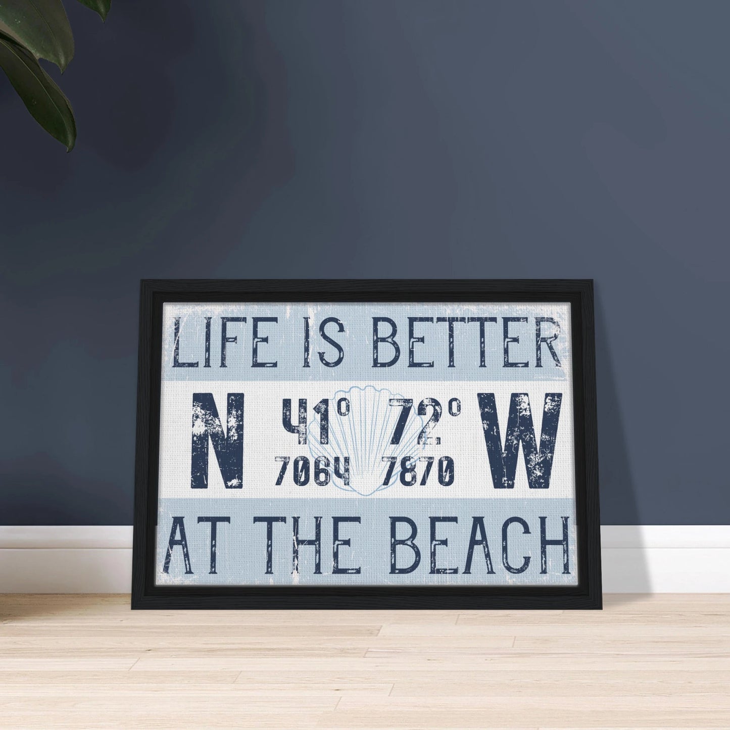 Better at the Beach Custom Coordinates Canvas Wall Art - Out of Office Outfitters - Print Material