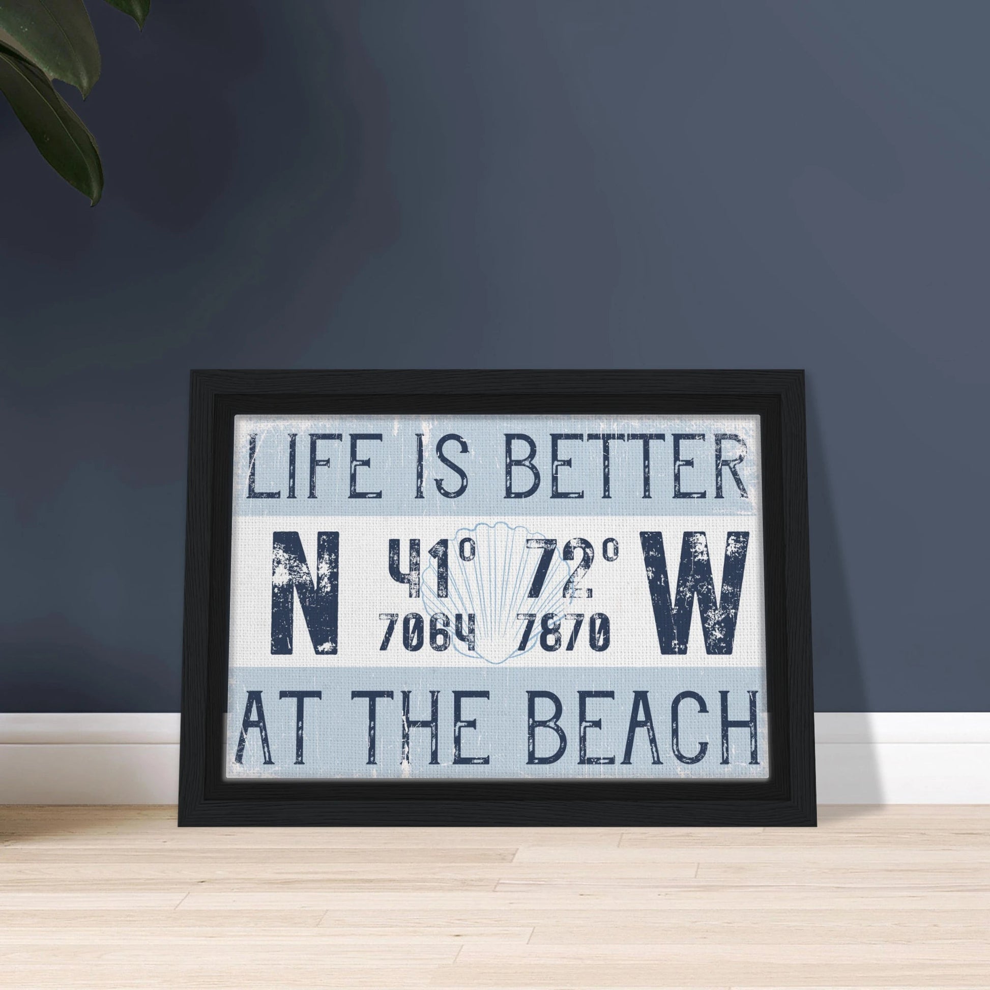 Better at the Beach Custom Coordinates Canvas Wall Art - Out of Office Outfitters - Print Material