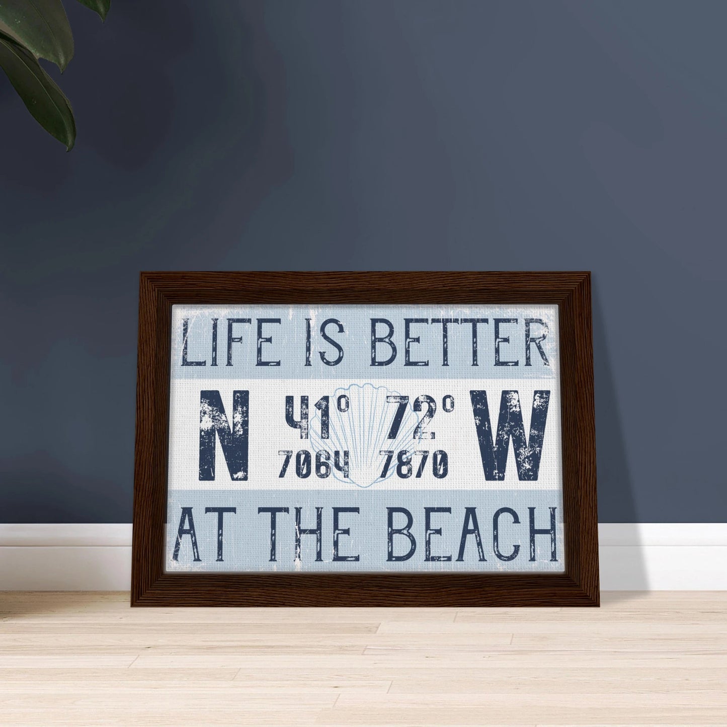 Better at the Beach Custom Coordinates Canvas Wall Art - Out of Office Outfitters - Print Material