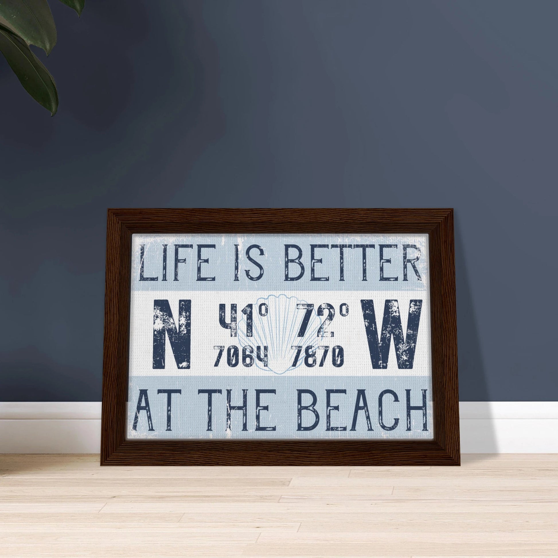 Better at the Beach Custom Coordinates Canvas Wall Art - Out of Office Outfitters - Print Material