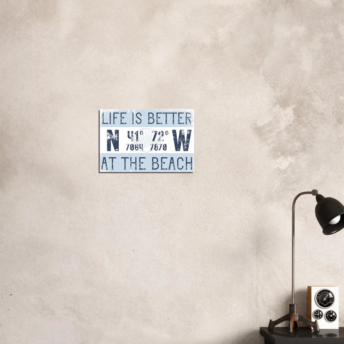 Better at the Beach Custom Coordinates Canvas Wall Art - Out of Office Outfitters - Print Material