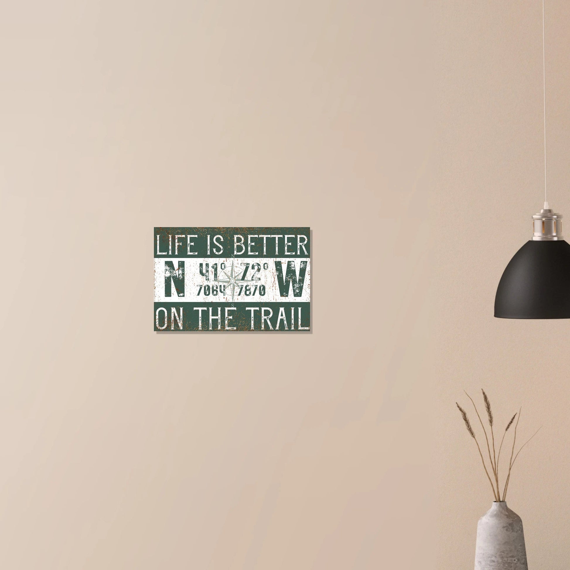 Better on the Trail Custom Coordinates Canvas Wall Art - Out of Office Outfitters - Print Material