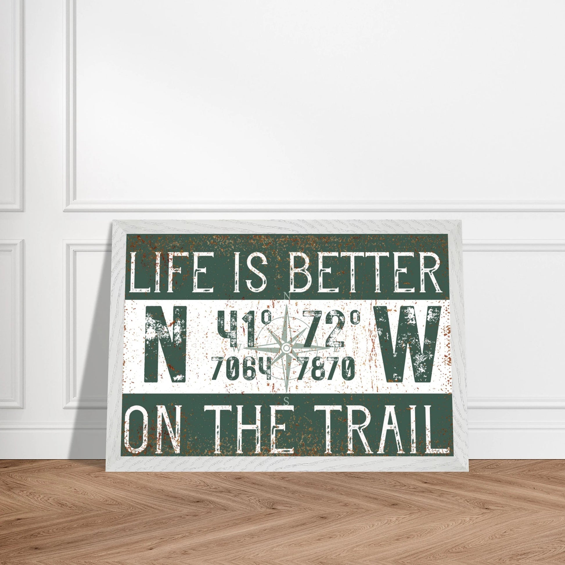 Better on the Trail Custom Coordinates Canvas Wall Art - Out of Office Outfitters - Print Material
