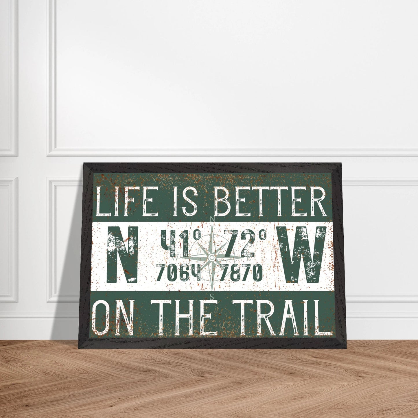 Better on the Trail Custom Coordinates Canvas Wall Art - Out of Office Outfitters - Print Material