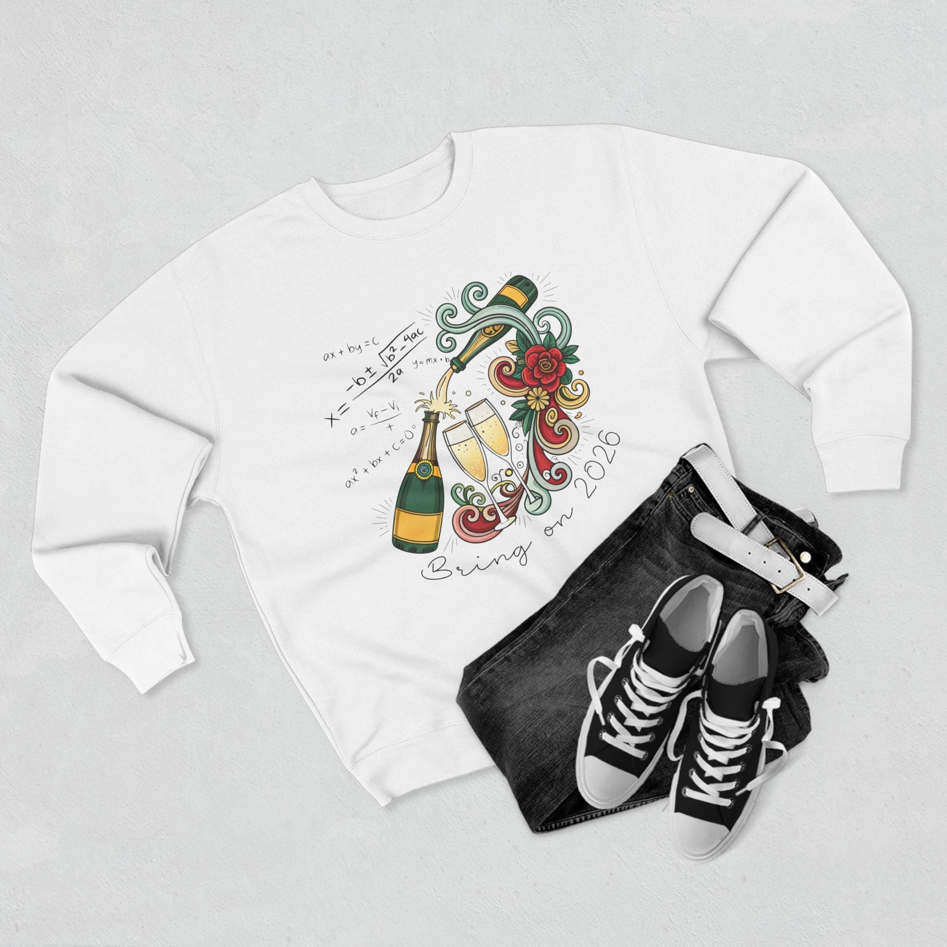 Champagne Problems New Years Sweatshirt - Out of Office Outfitters - Sweatshirt