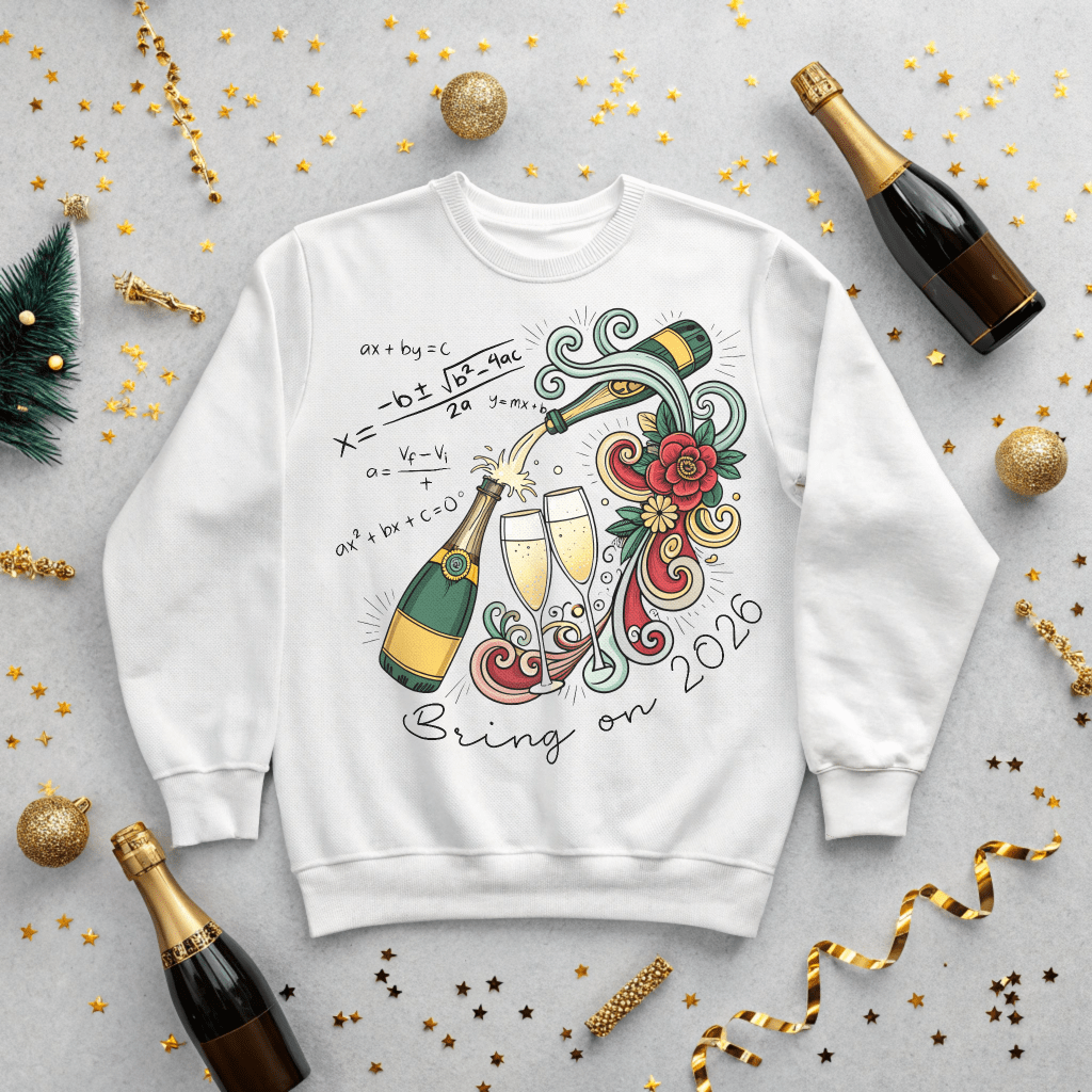 Champagne Problems New Years Sweatshirt - Out of Office Outfitters - Sweatshirt