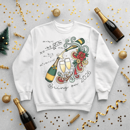 Champagne Problems New Years Sweatshirt - Out of Office Outfitters - Sweatshirt