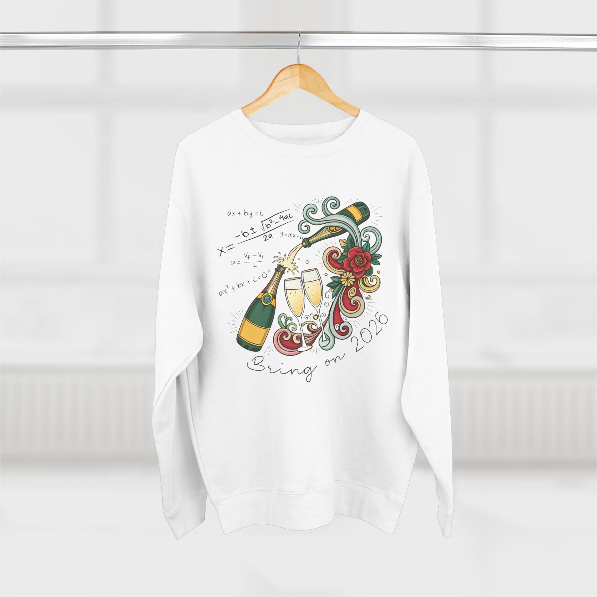 Champagne Problems New Years Sweatshirt - Out of Office Outfitters - Sweatshirt