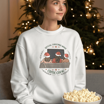 Christmas Movie Critic Crew Sweatshirt - Out of Office Outfitters - Sweatshirt