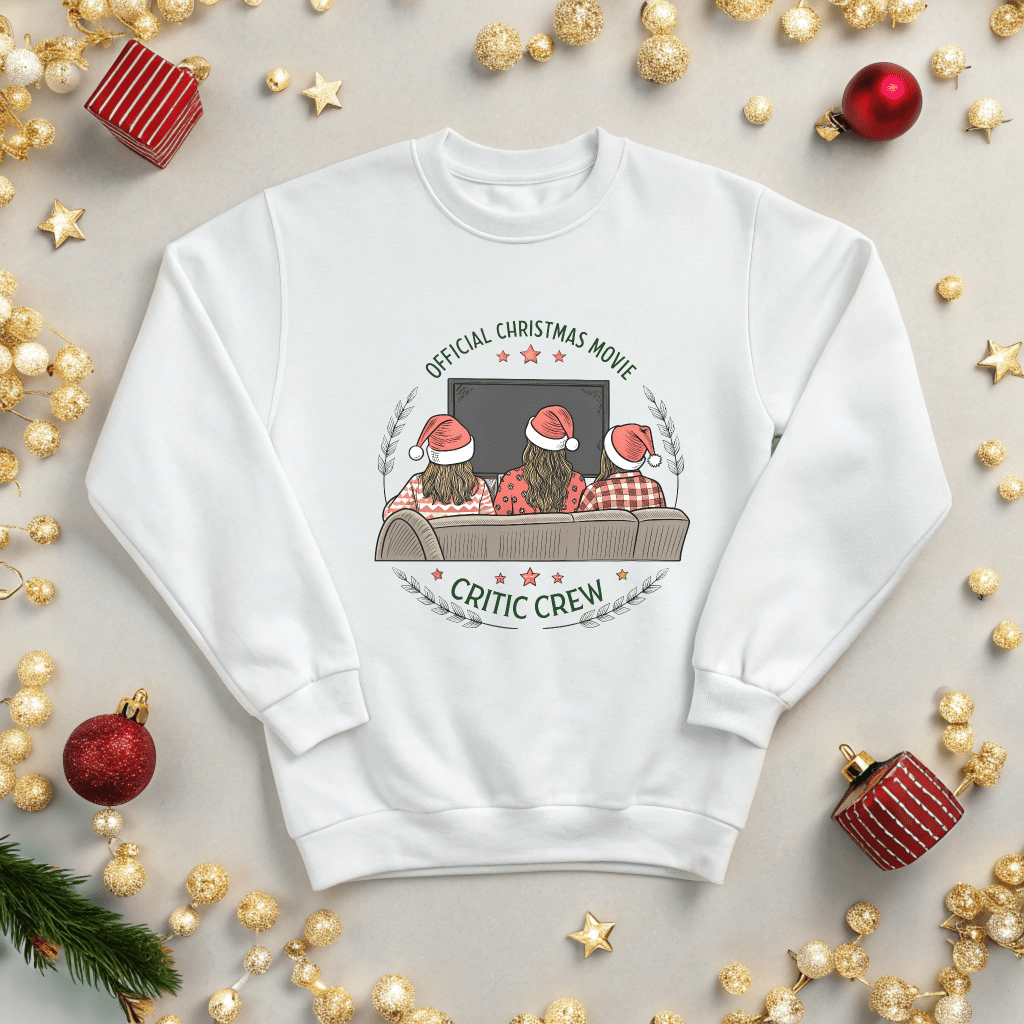 Christmas Movie Critic Crew Sweatshirt - Out of Office Outfitters - Sweatshirt