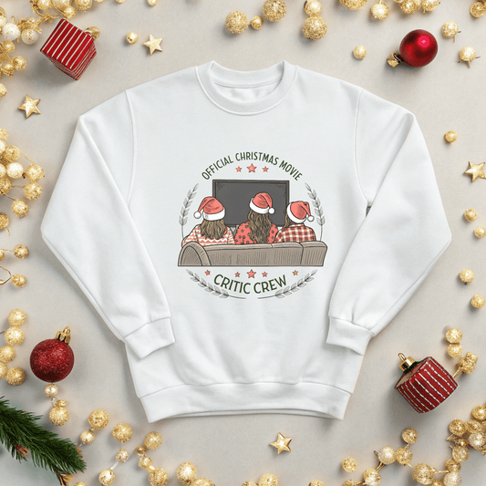 Christmas Movie Critic Crew Sweatshirt - Out of Office Outfitters - Sweatshirt
