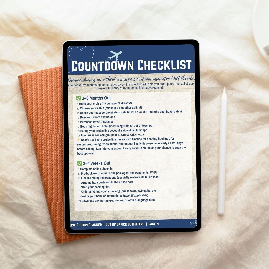 🛳 Cruise Edition Trip Planner – Free Download - Out of Office Outfitters - 