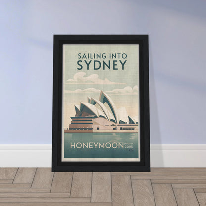 Custom Iconic Location Minimalist Vintage Travel Poster - Out of Office Outfitters - Print Material