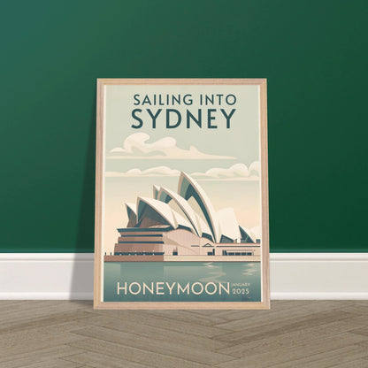 Custom Iconic Location Minimalist Vintage Travel Poster - Out of Office Outfitters - Print Material