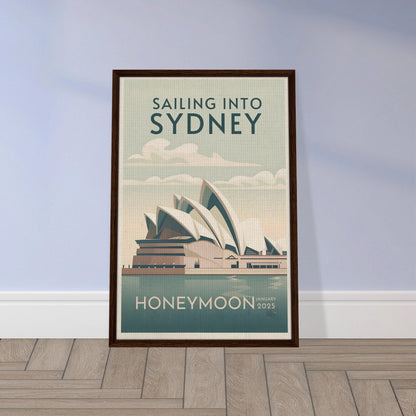 Custom Iconic Location Minimalist Vintage Travel Poster - Out of Office Outfitters - Print Material