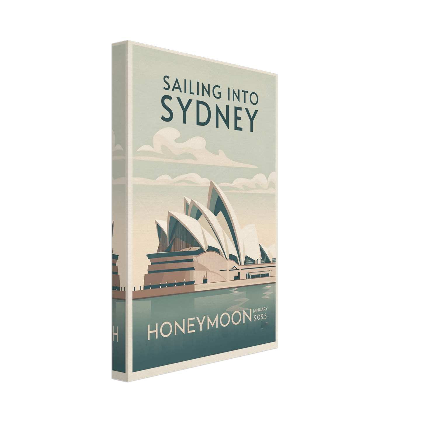 Custom Iconic Location Minimalist Vintage Travel Poster - Out of Office Outfitters - Print Material