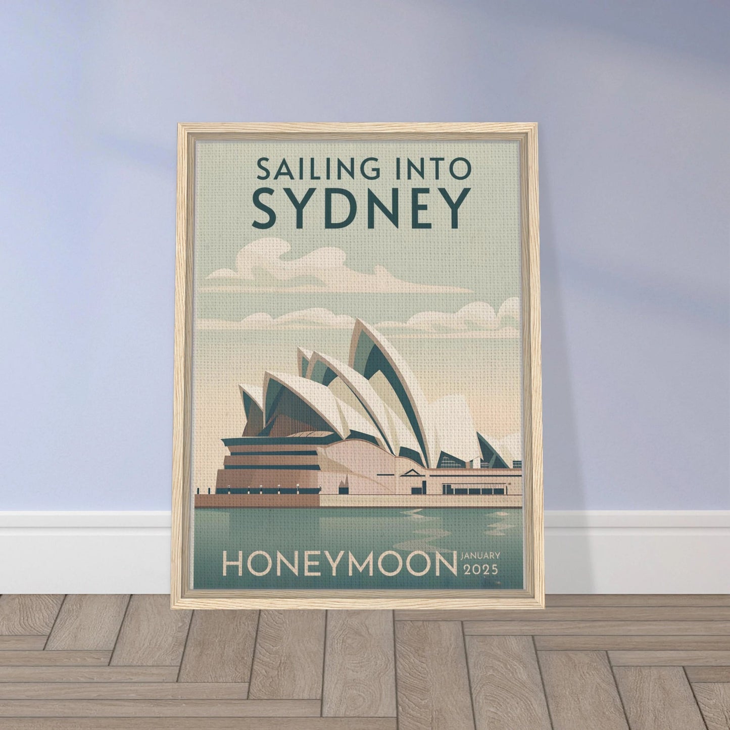 Custom Iconic Location Minimalist Vintage Travel Poster - Out of Office Outfitters - Print Material