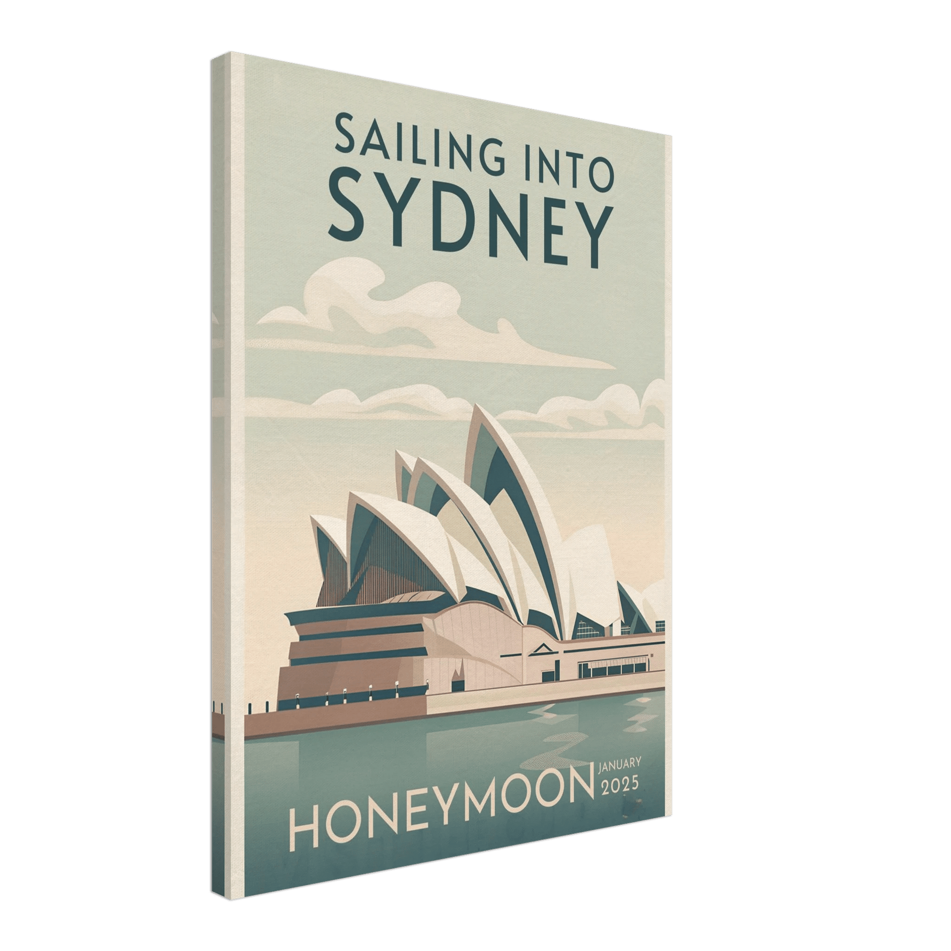 Custom Iconic Location Minimalist Vintage Travel Poster - Out of Office Outfitters - Print Material