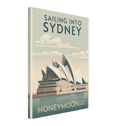 Custom Iconic Location Minimalist Vintage Travel Poster - Out of Office Outfitters - Print Material