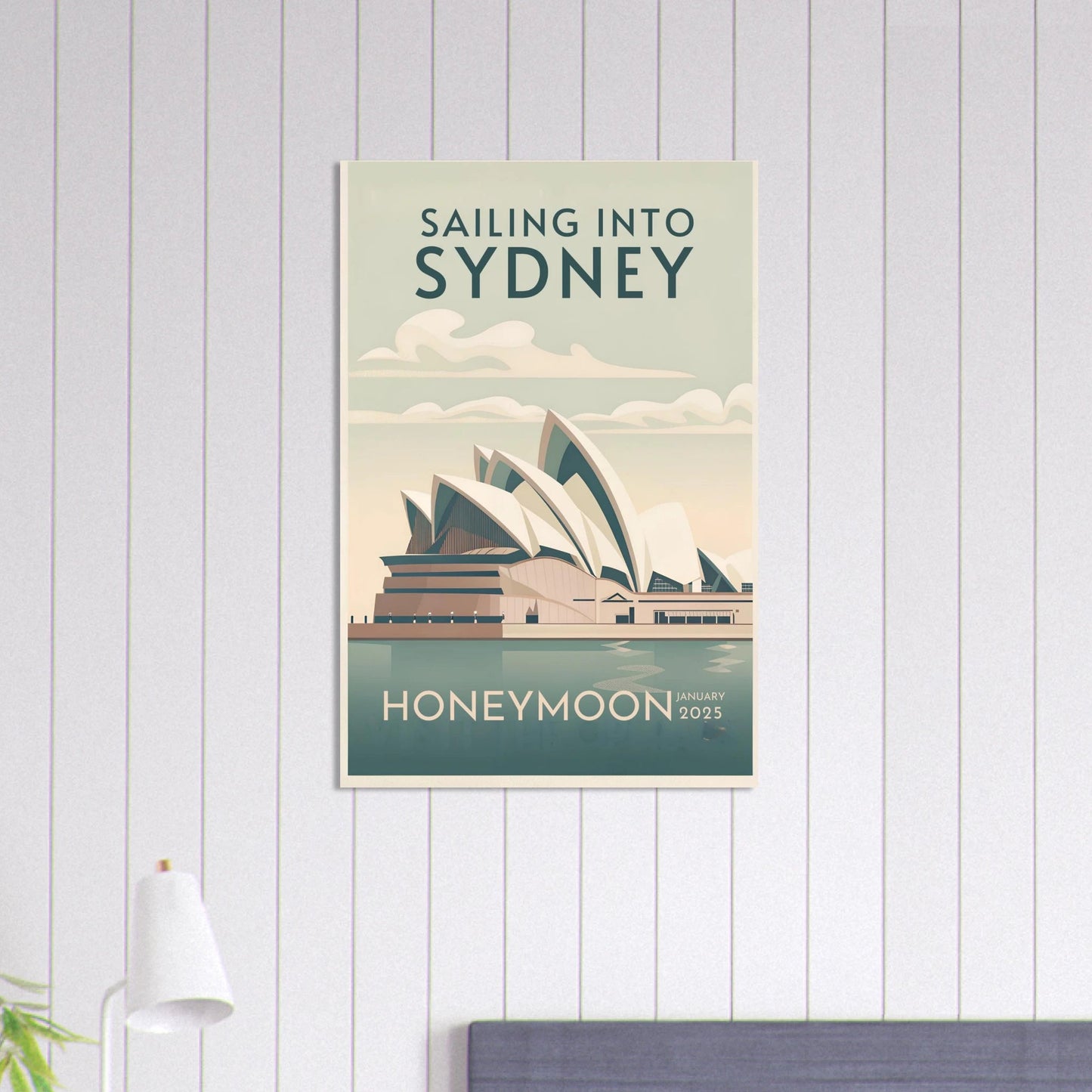 Custom Iconic Location Minimalist Vintage Travel Poster - Out of Office Outfitters - Print Material