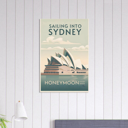 Custom Iconic Location Minimalist Vintage Travel Poster - Out of Office Outfitters - Print Material