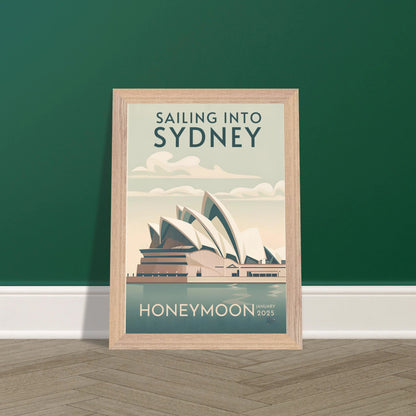 Custom Iconic Location Minimalist Vintage Travel Poster - Out of Office Outfitters - Print Material