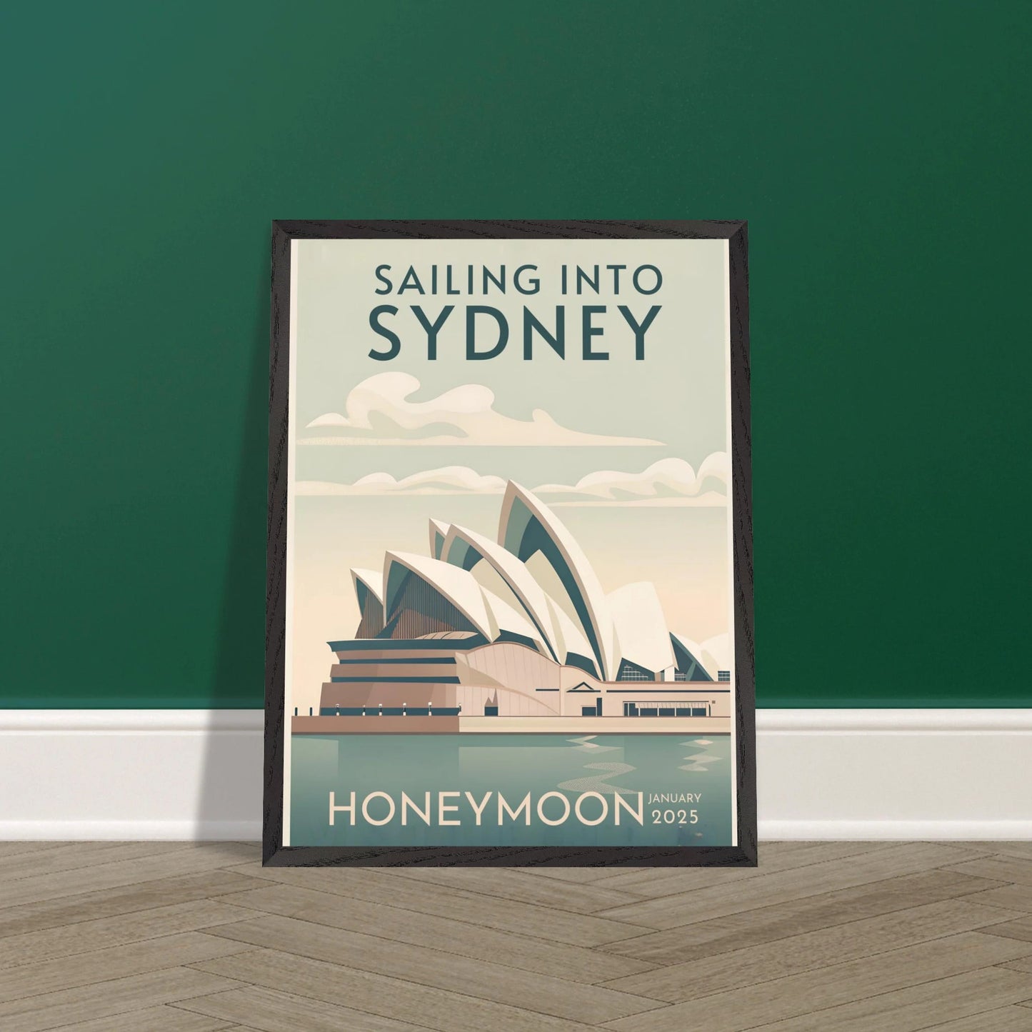 Custom Iconic Location Minimalist Vintage Travel Poster - Out of Office Outfitters - Print Material