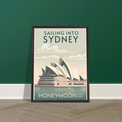 Custom Iconic Location Minimalist Vintage Travel Poster - Out of Office Outfitters - Print Material