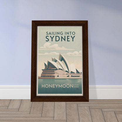Custom Iconic Location Minimalist Vintage Travel Poster - Out of Office Outfitters - Print Material