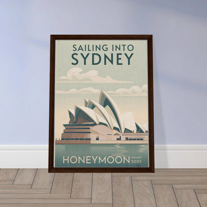 Custom Iconic Location Minimalist Vintage Travel Poster - Out of Office Outfitters - Print Material
